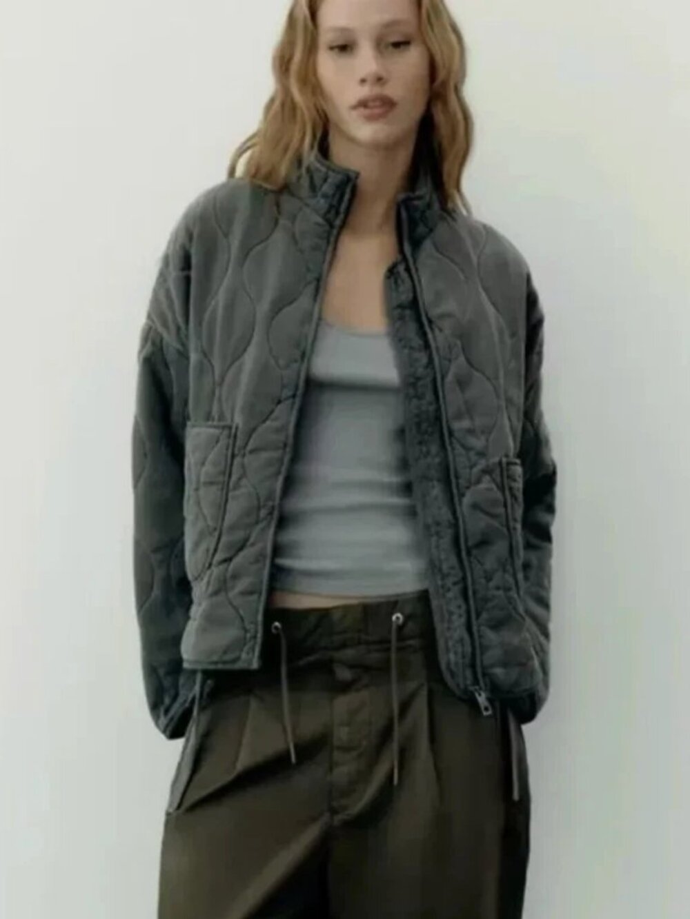 NWT Cotton Quilted Jacket - Picture 3 of 4